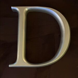 RH Restoration Hardware letter D in Silver